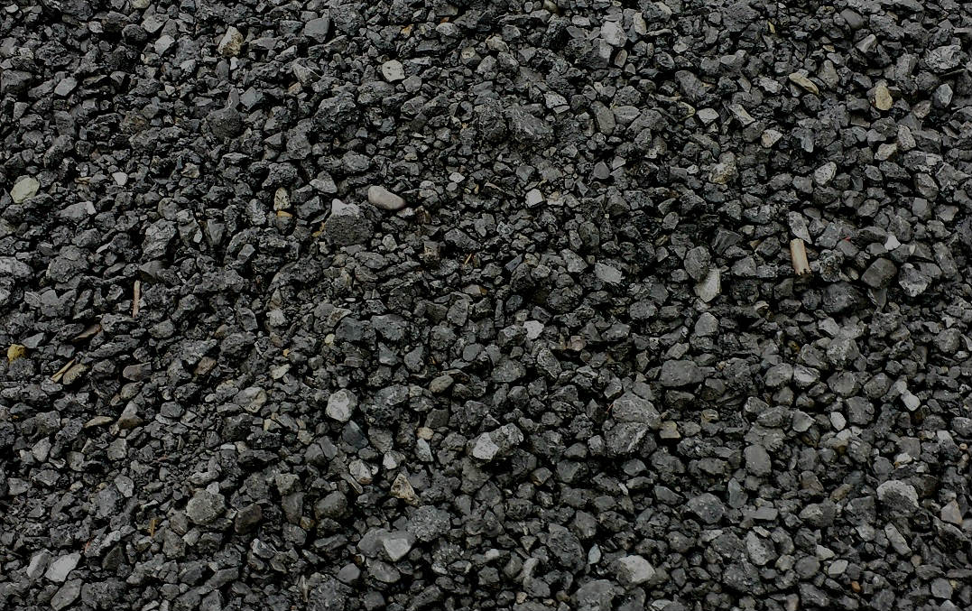 A close up of some gravel